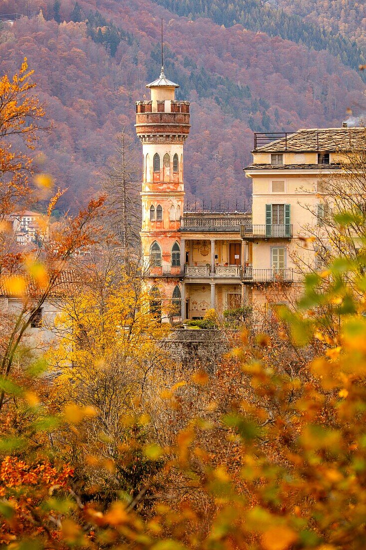 Castle of Roreto, Val di Cervo, Biella, Piedmont, Italy, Europe