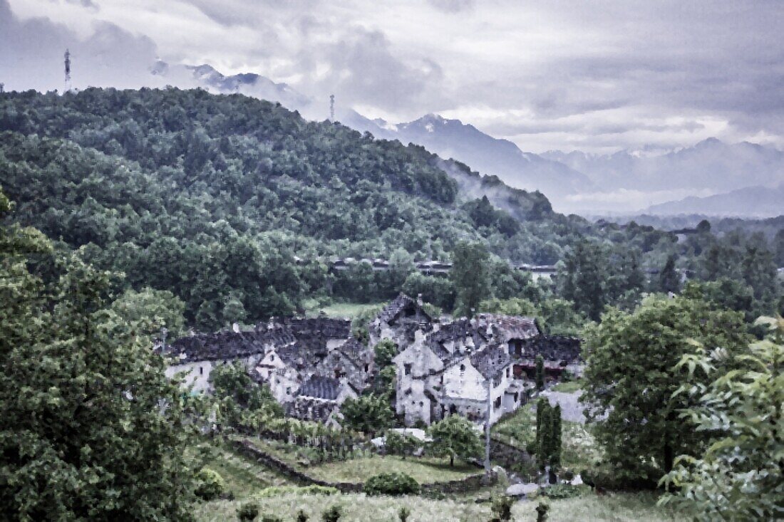 Weiler Canova, Crevoladossola, Val d'Ossola, VCO (Verbano-Cusio-Ossola), Piemont, Italien, Europa