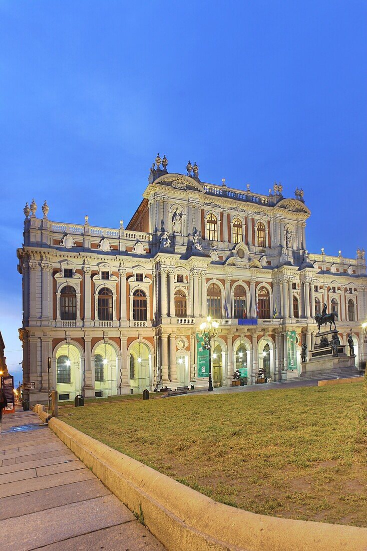 Palazzo Carignano, Turin, Piedmont, Italy, Europe