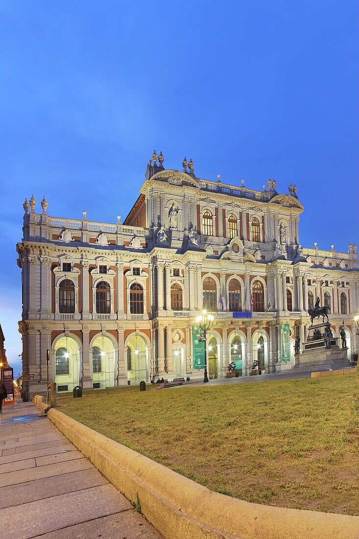 Palazzo Carignano, Turin, Piemont, Italien, Europa