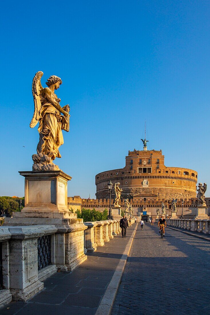 Castel Sant'Angelo, UNESCO-Weltkulturerbe, Rom, Latium, Italien, Europa