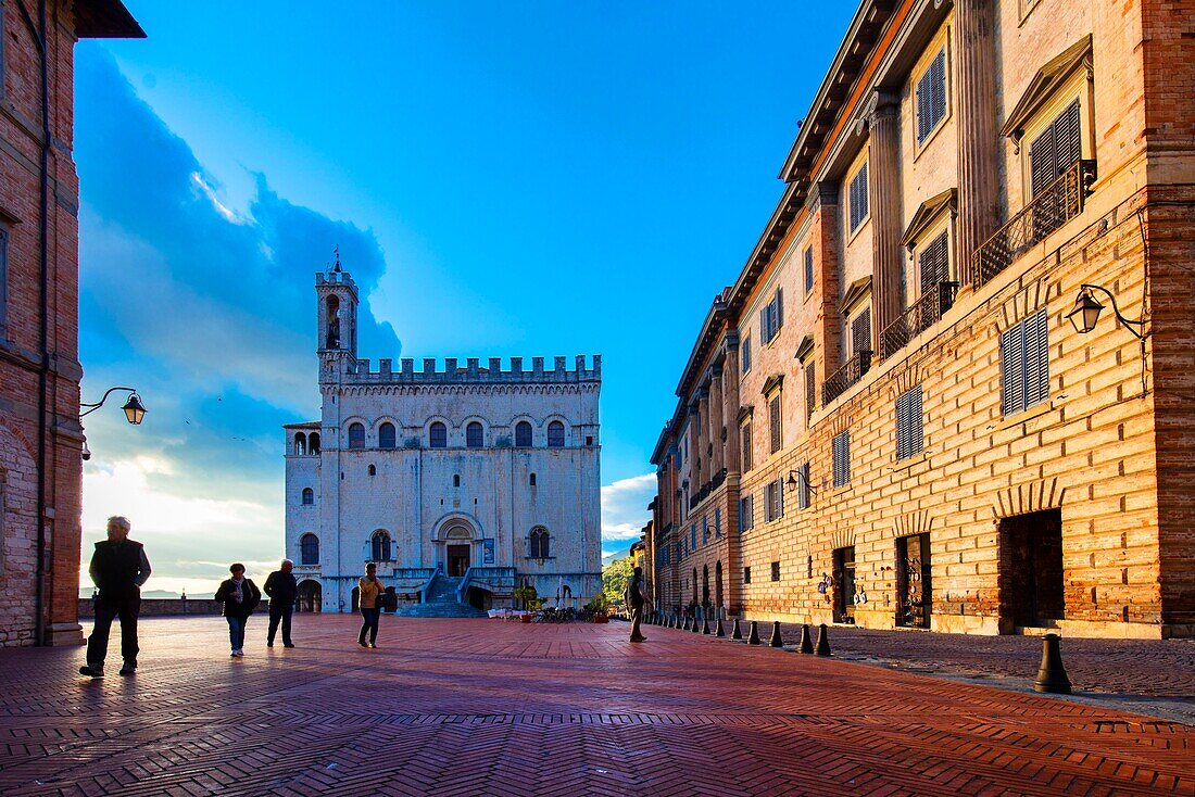 Palazzo dei Consoli, Piazza Grande, Gubbio, Provinz Perugia, Umbrien, Italien, Europa