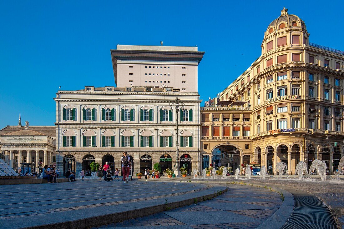 De Ferrari-Platz, Genua (Genua), Liguaria, Italien, Europa