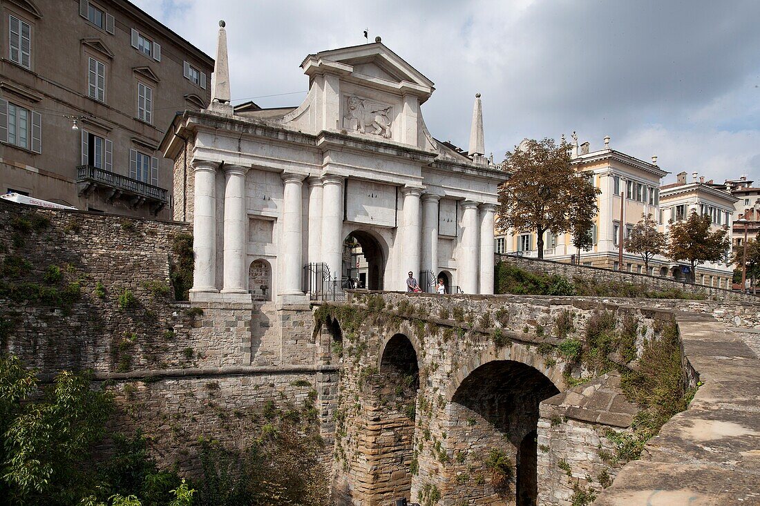 Tor San Giacomo, Bergamo, Lombardei (Lombardei), Italien, Europa