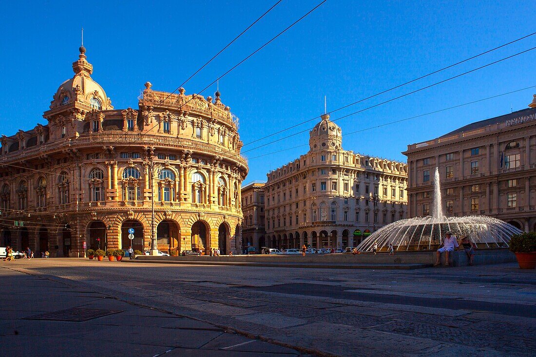 Piazza De Ferrari, Genua (Genua), Ligurien, Italien, Europa