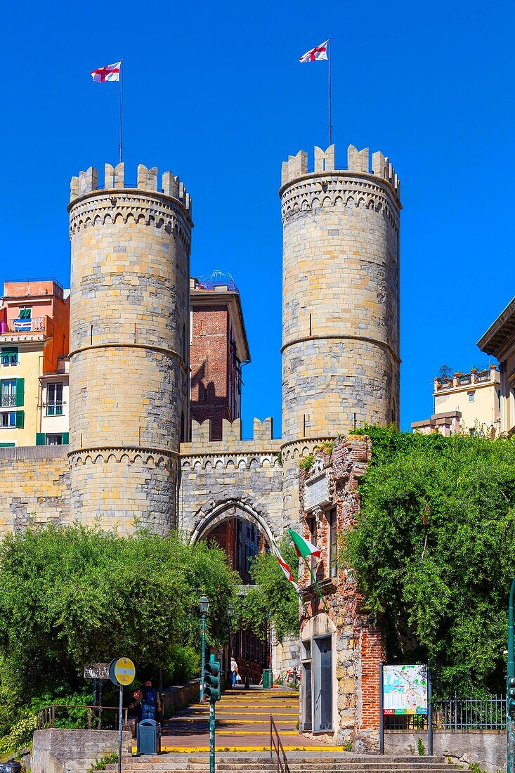 Porta Soprana, Genova (Genoa), Liguria, Italy, Europe