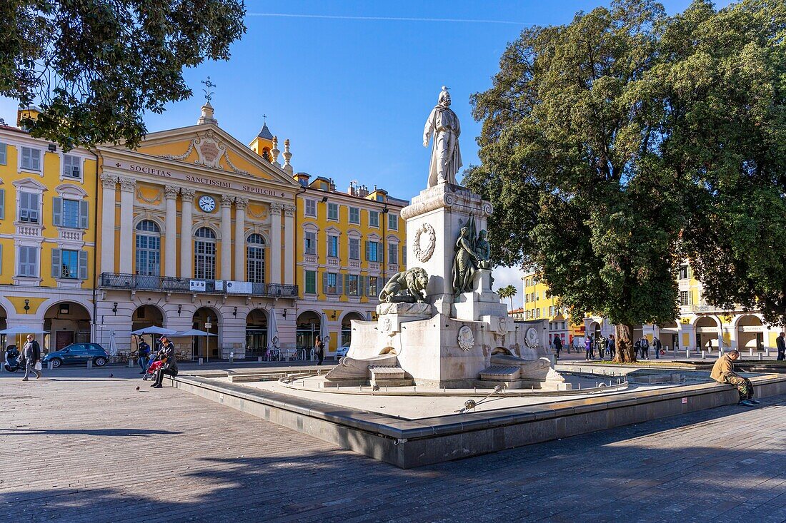 Place Garibaldi, Nizza, Côte d'Azur, Provence-Alpes-Cote d'Azur, Frankreich, Mittelmeer, Europa