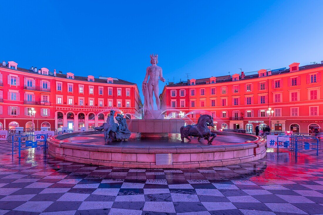 Place Massena, Nizza, Alpes-Maritimes, Côte d'Azur, Provence-Alpes-Cote d'Azur, Frankreich, Mittelmeer, Europa