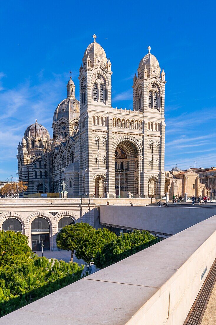 Kathedrale von Saint Mary Major, Marseille, Provence-Alpes-Cote d'Azur, Frankreich, Mittelmeer, Europa
