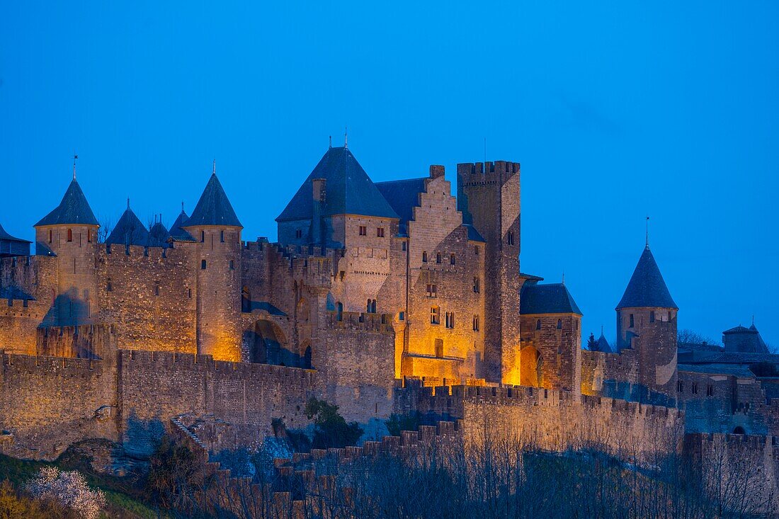 Carcassonne, UNESCO-Weltkulturerbe, Aude, Okzitanien, Frankreich, Europa