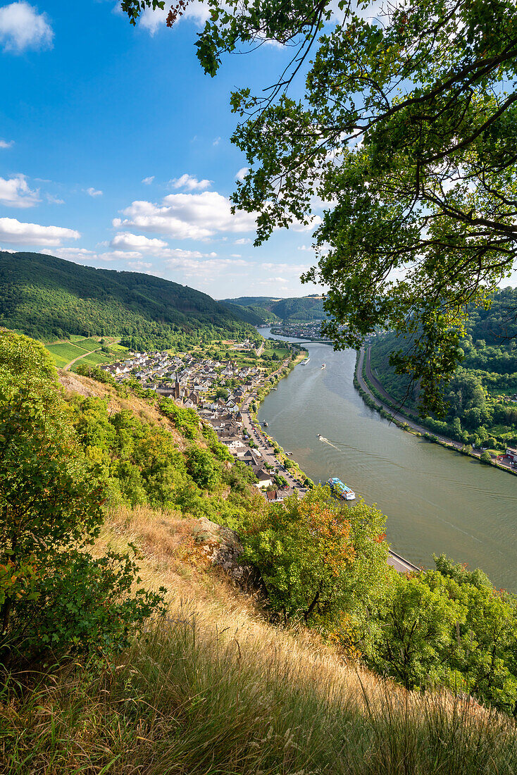 Magnificent view of Alken on the Moselle, Rhineland-Palatinate, Germany