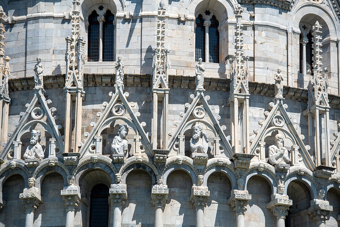 Baptistery, Baptistery, Campo dei Miracoli, detail, Pisa, Tuscany, Italy