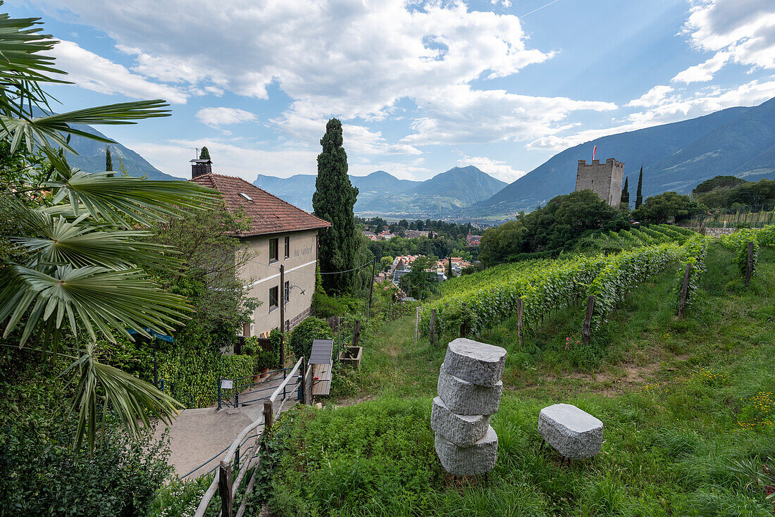 Tappeinerweg, Wanderweg, Pulverturm, Meran, Südtirol, Alto Adige, Italien