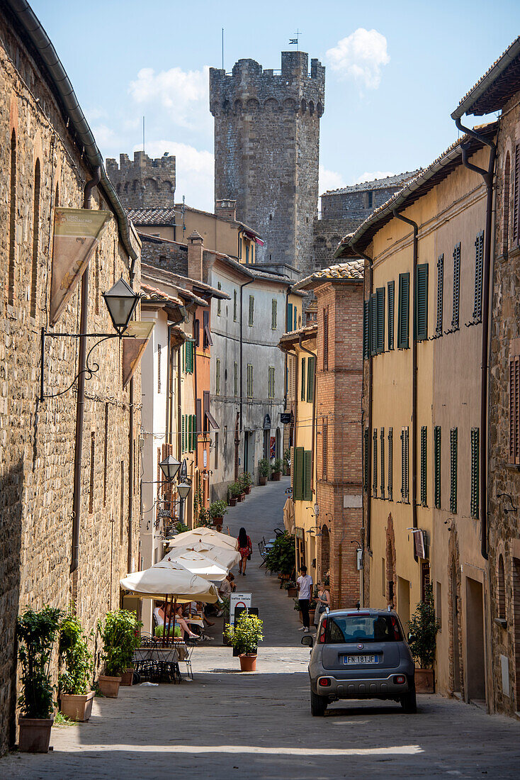 Altstadt und Festung von Montalcino, Provinz Siena, Toskana, Italien