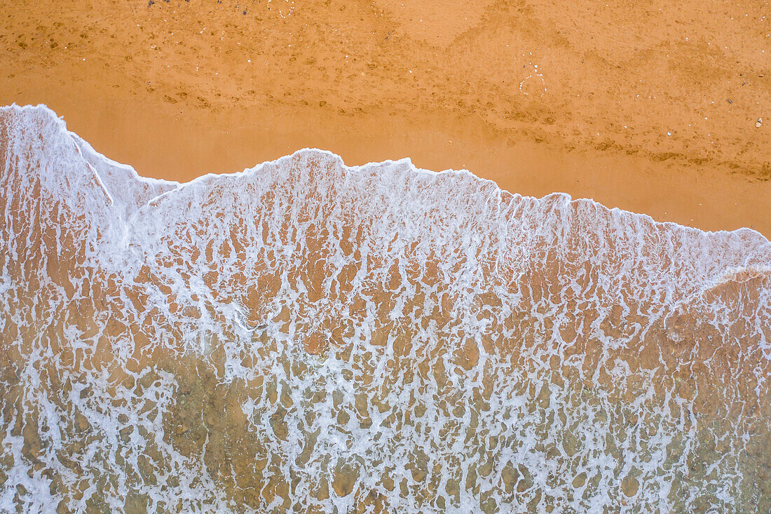 Malta, Gozo, Aerial view of Ramla beach