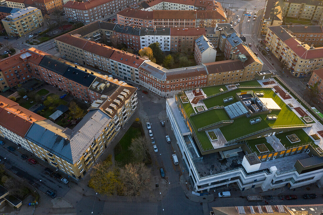 Green roof house in the middle of Malmo