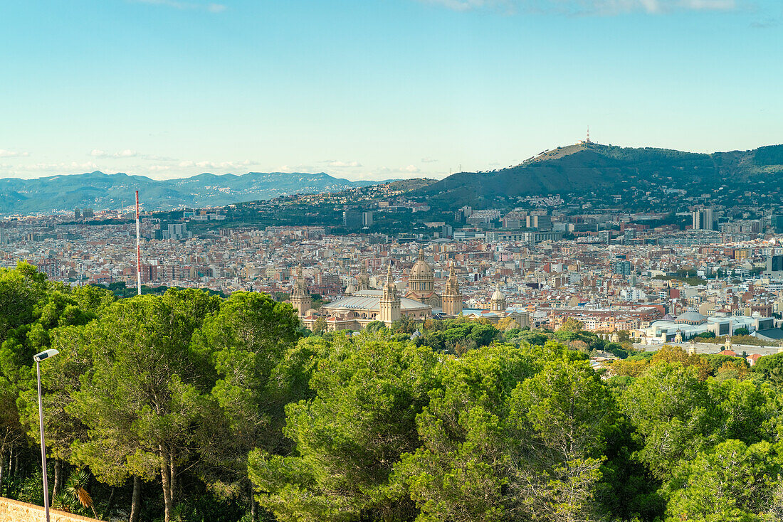 Spain, Barcelona, View of city