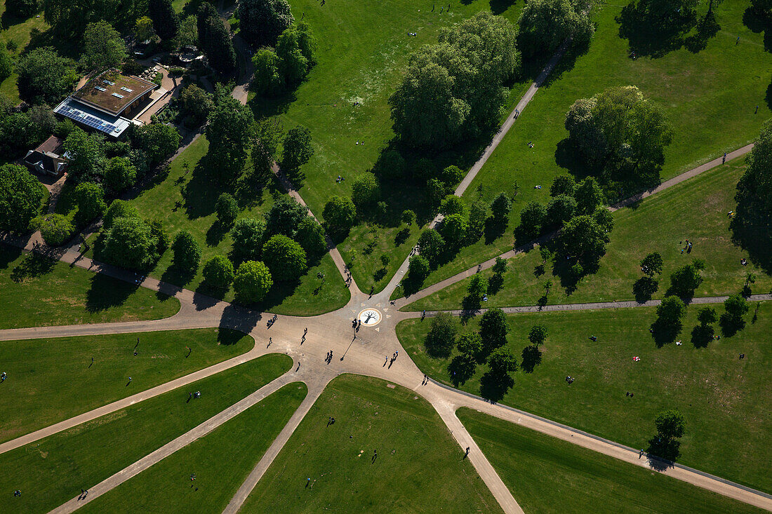 UK, London, Aerial view of Regents Park