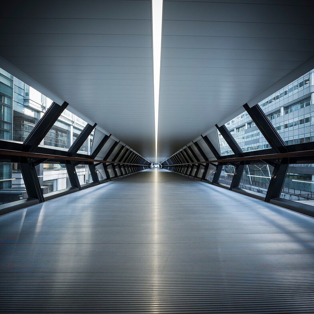 UK, London, Canary Wharf, Empty crossrail tunnel