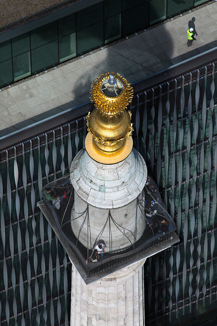 Großbritannien, London, Aussichtsplattform am Denkmal für das große Feuer von London