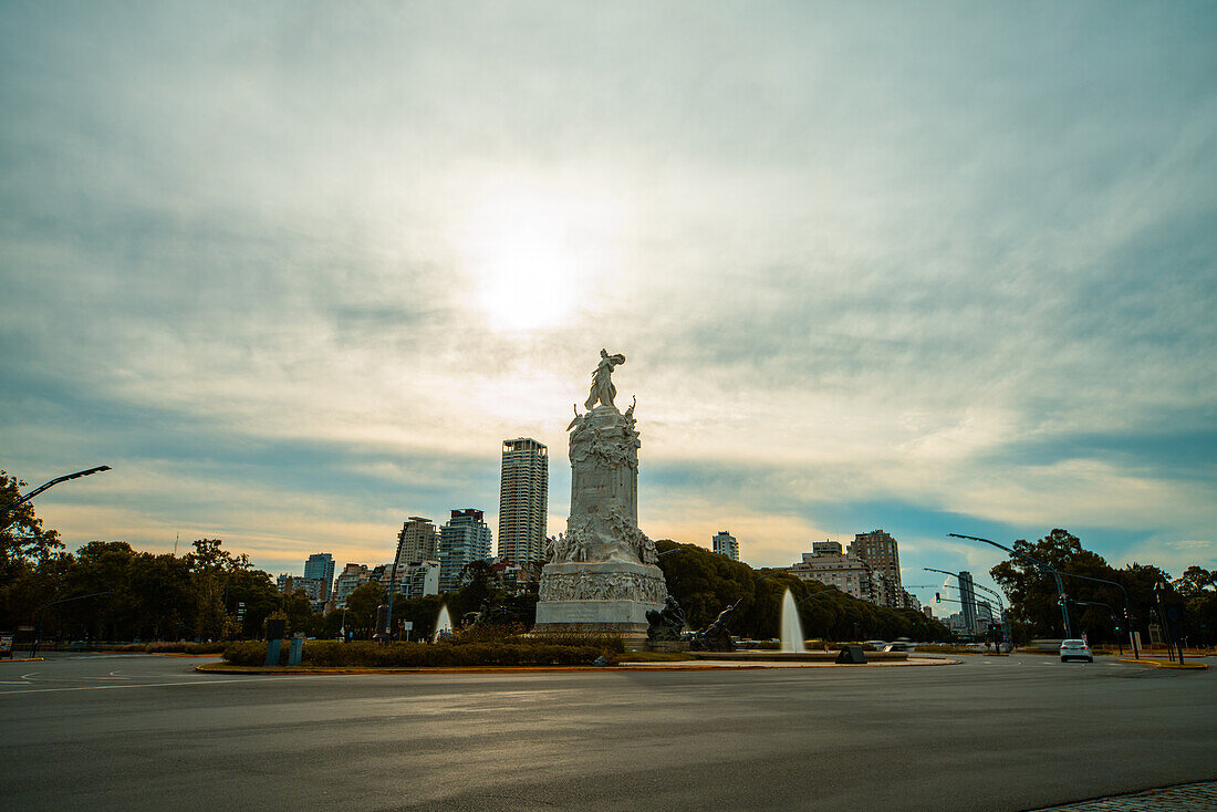 View of Monumento a La Carta Magna y las Cuatro Regiones Argentinas