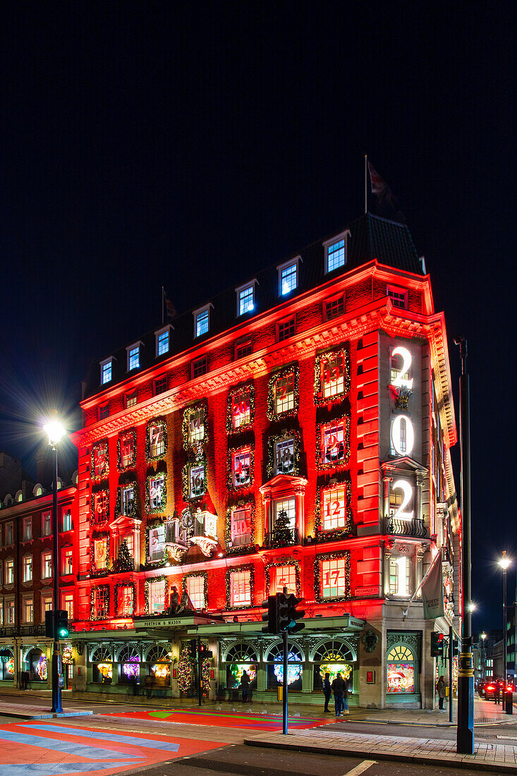 Fortnum & Mason 2021 Christmas decorations, London, England, United Kingdom, Europe