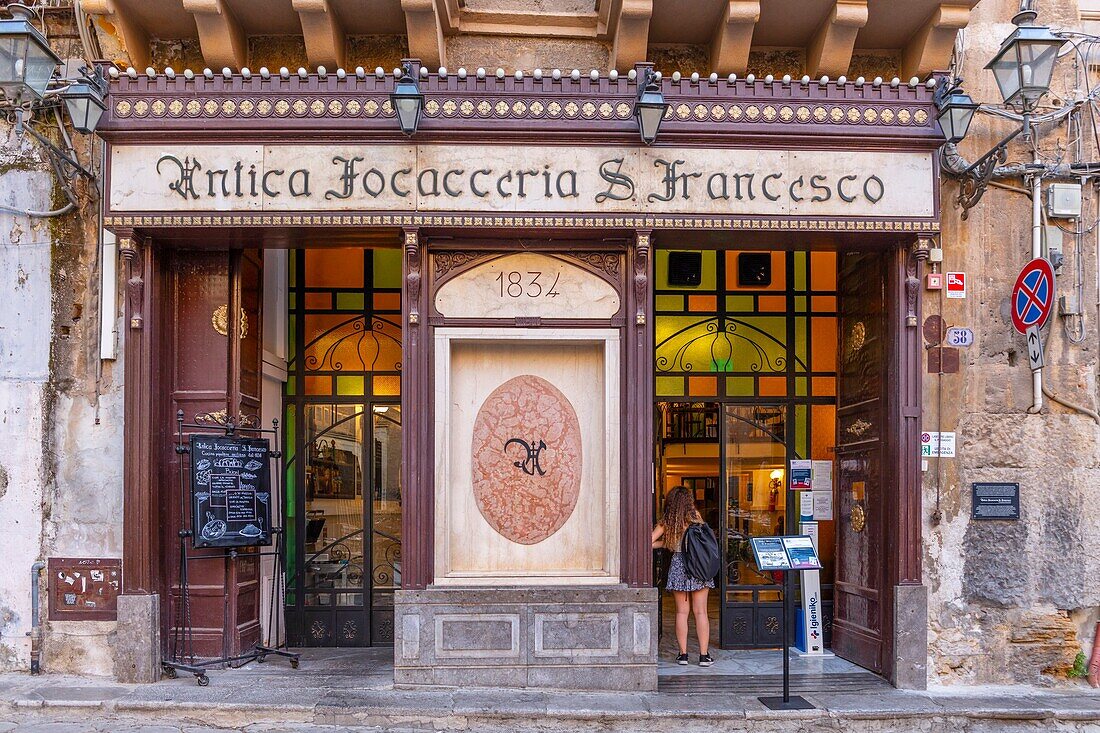 Antica Focacceria San Francesco, Palermo, Sizilien, Italien, Europa