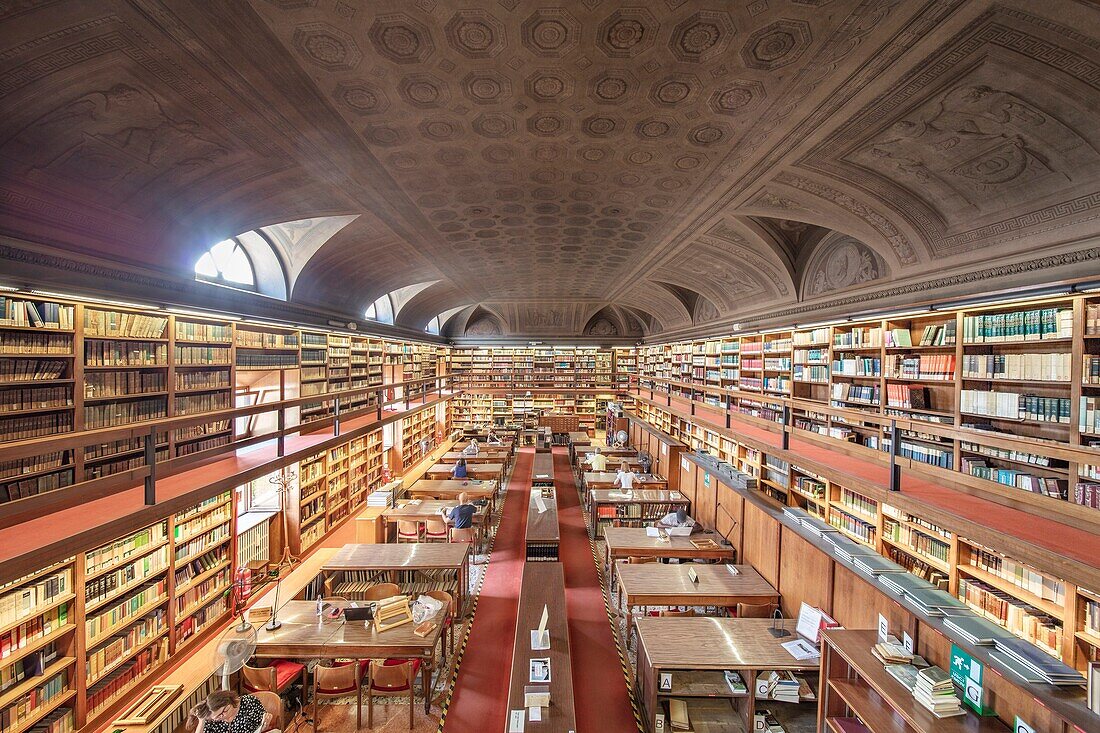 The Braidense Library, Milano (Milan), Lombardia (Lombardy), Italy, Europe