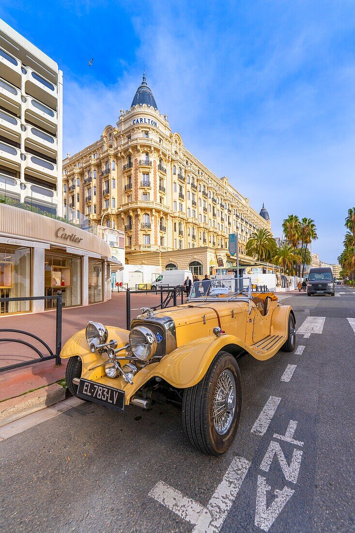 Carlton Hotel, Cannes, Alpes-Maritimes, Provence-Alpes-Cote d'Azur, Frankreich, Mittelmeer, Europa