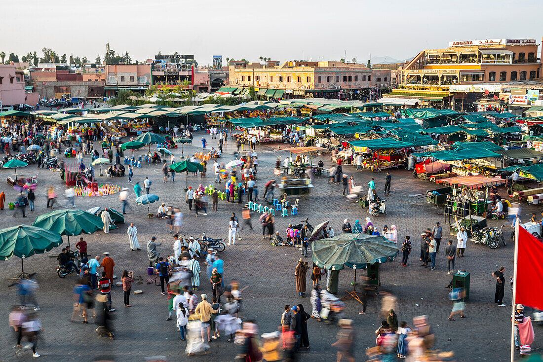 Jemaa el-Fna Square, UNESCO World Heritage Site, Marrakech, Morocco, North Africa, Africa