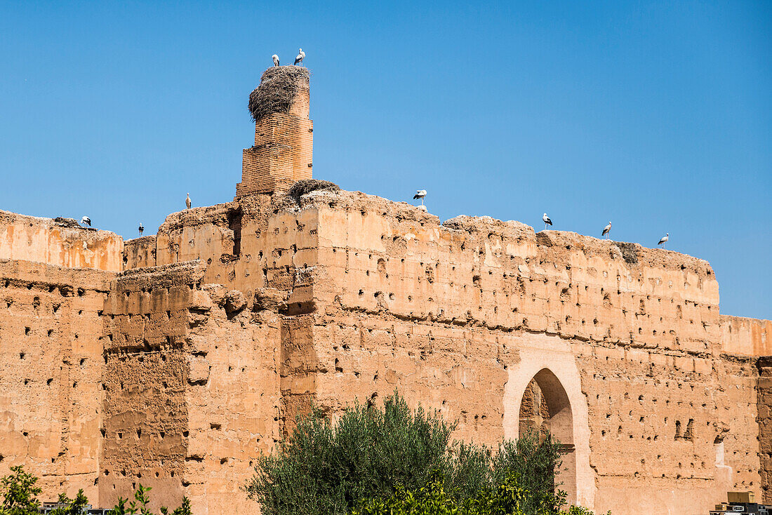 El-Badi-Palast, Marrakesch, Marokko, Nordafrika, Afrika