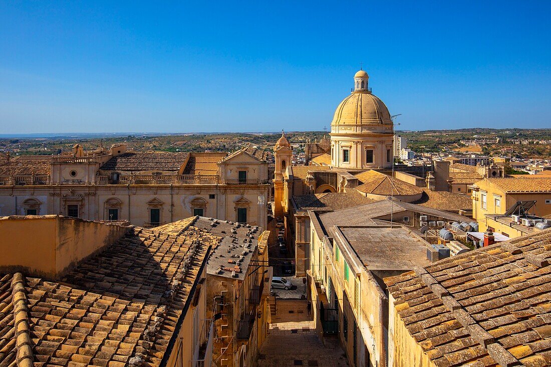 View of Noto, Siracusa, Sicily, Italy, Europe