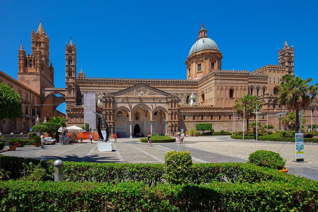 The Cathedral, UNESCO World Heritage Site, Palermo, Sicily, Italy, Europe