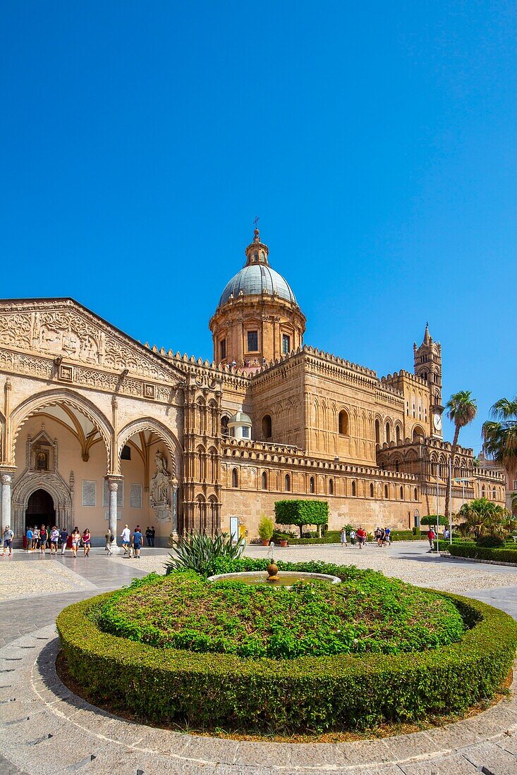 Die Kathedrale, UNESCO-Weltkulturerbe, Palermo, Sizilien, Italien, Europa