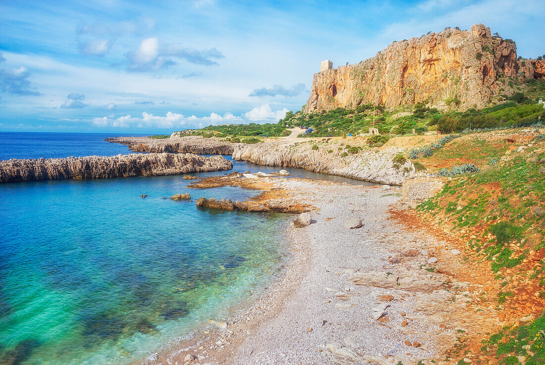 Macari Strand und Küste, San Vito lo Capo, Sizilien, Italien, Mittelmeer, Europa