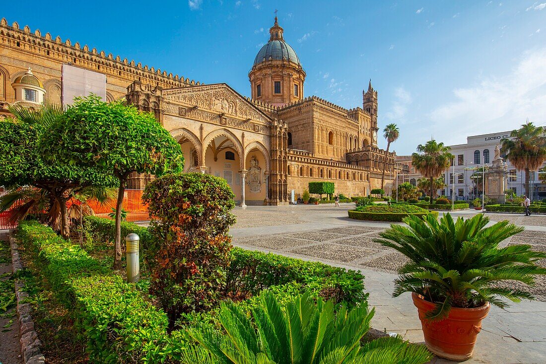 Die Kathedrale, UNESCO-Weltkulturerbe, Palermo, Sizilien, Italien, Europa