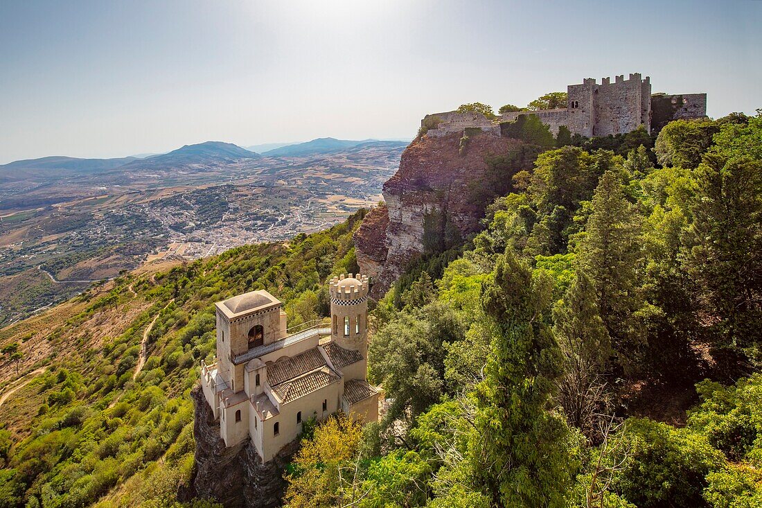 Pepoli tower, Erice, Trapani, Sicily, Italy, Europe