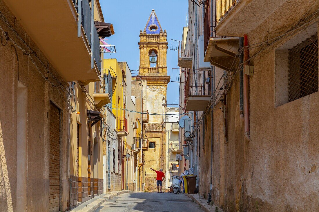 Via Callimaco Monteverde, Mazara del Vallo, Trapani, Sicily, Italy, Europe