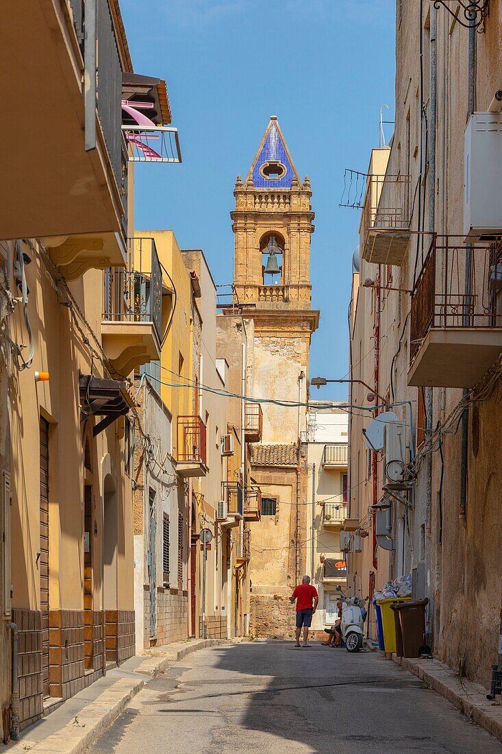 Via Callimaco Monteverde, Mazara del Vallo, Trapani, Sizilien, Italien, Europa