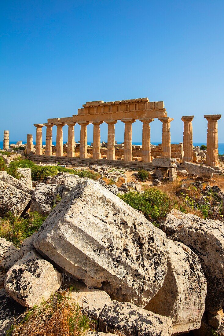 Tempel R, Selinunte, Castelvetrano, Trapani, Sizilien, Italien, Europa