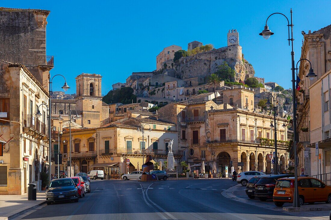 Rathausplatz, Modica, Ragusa, Val di Noto, UNESCO-Weltkulturerbe, Sizilien, Italien, Europa