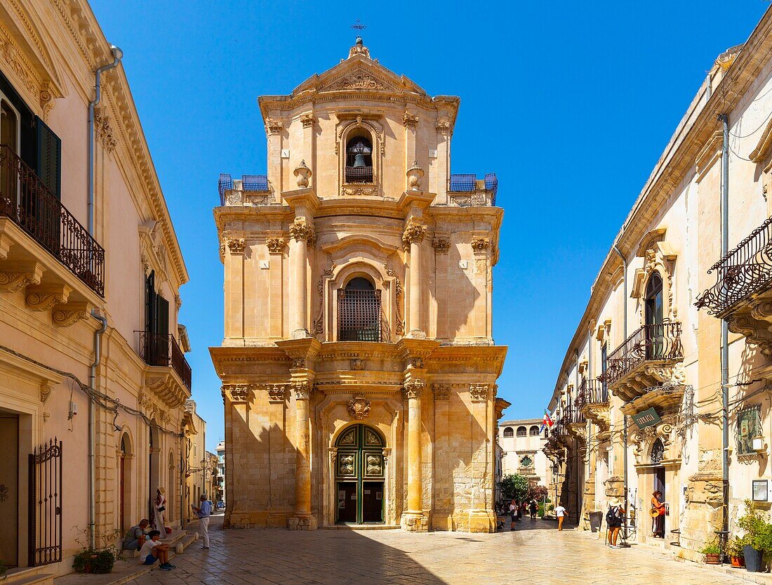 Church of San Michele Arcangelo, Scicli, Val di Noto, UNESCO World Heritage Site, Ragusa, Sicily, Italy, Europe