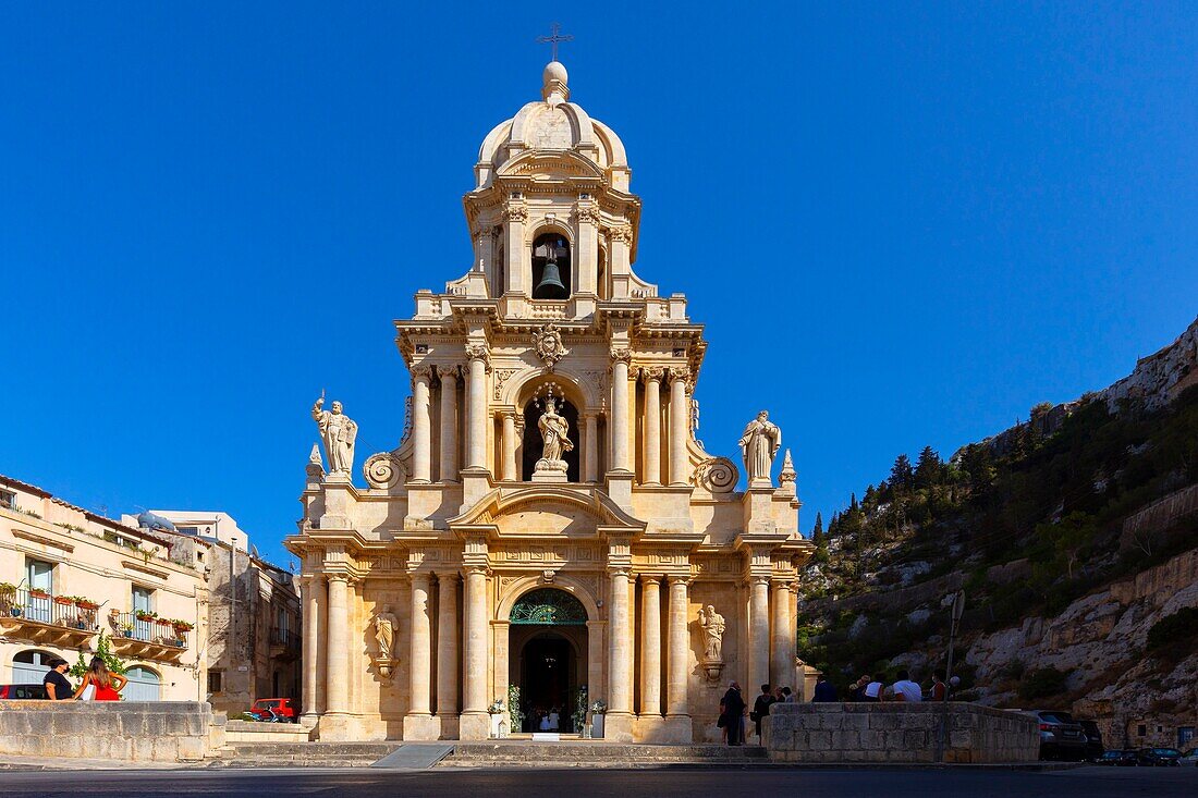 Kirche von San Bartolomeo, Scicli, Val di Noto, UNESCO-Weltkulturerbe, Ragusa, Sizilien, Italien, Europa