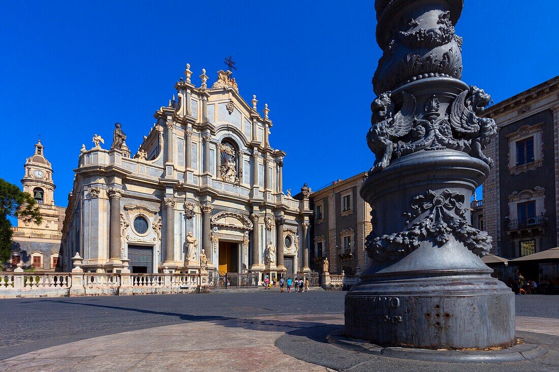 Piazza Duomo, Catania, Sicily, Italy, Europe