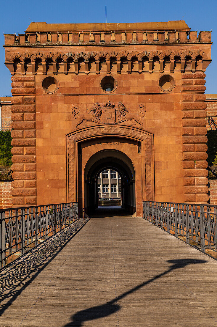 Weißenburger Tor in Germersheim am Rhein, Rheinland-Pfalz, Deutschland, Europa