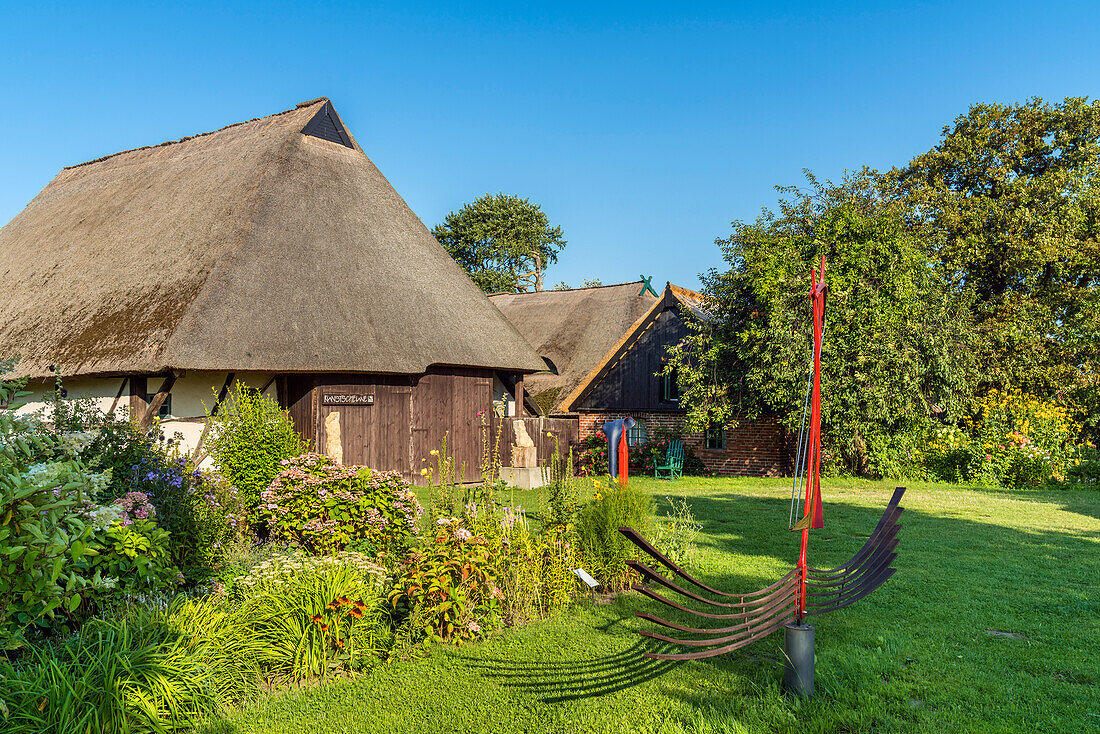 Art barn Barnstorf near Wustrow, Fischland-Darss-Zingst, Mecklenburg-West Pomerania, Germany