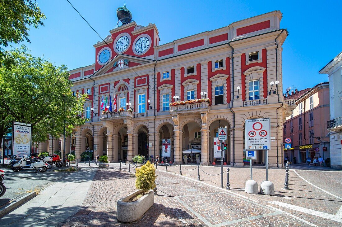 Rathaus, Alessandria, Piemont, Italien, Europa