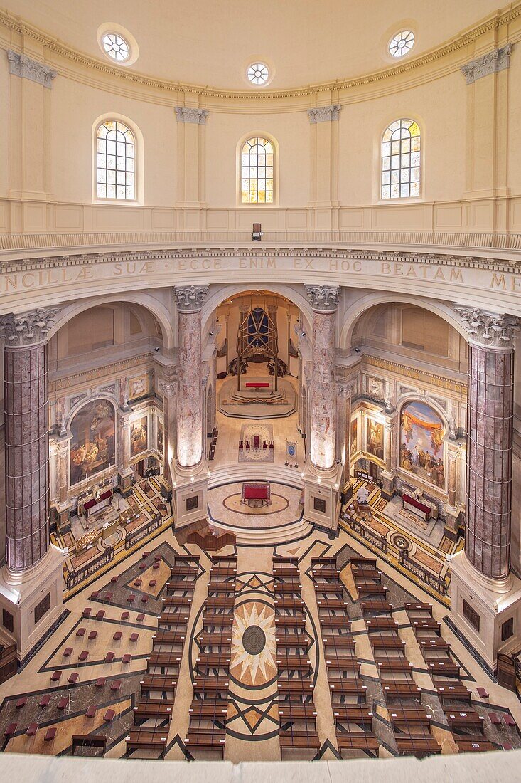 Die obere Basilika, Heiligtum von Oropa, Biella, Piemont, Italien, Europa