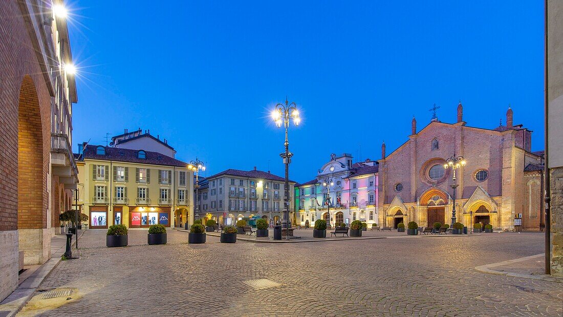 Piazza San Secondo, Asti, Piemont, Italien, Europa