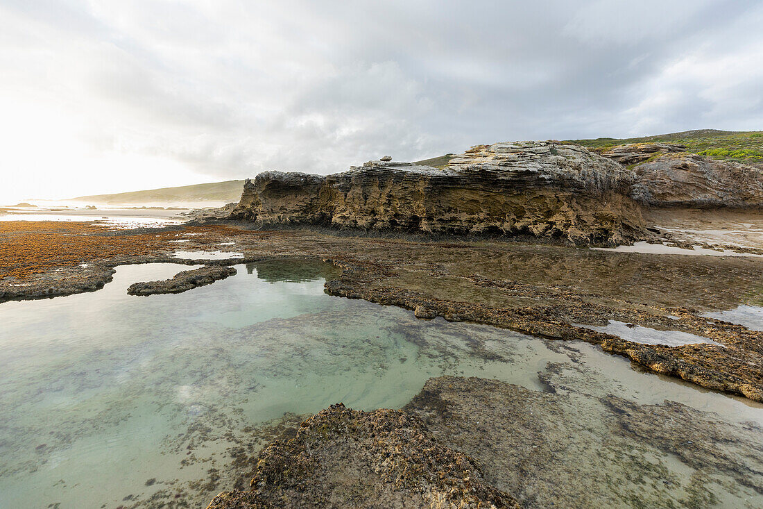 South Africa, Western Cape, Coastal rock formations in Lekkerwater Nature Reserve